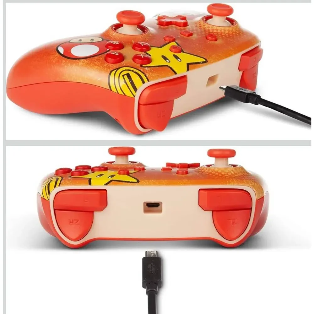 Super Mario Bros PowerA Enhanced Wired Controller Nintendo Switch Vintage New